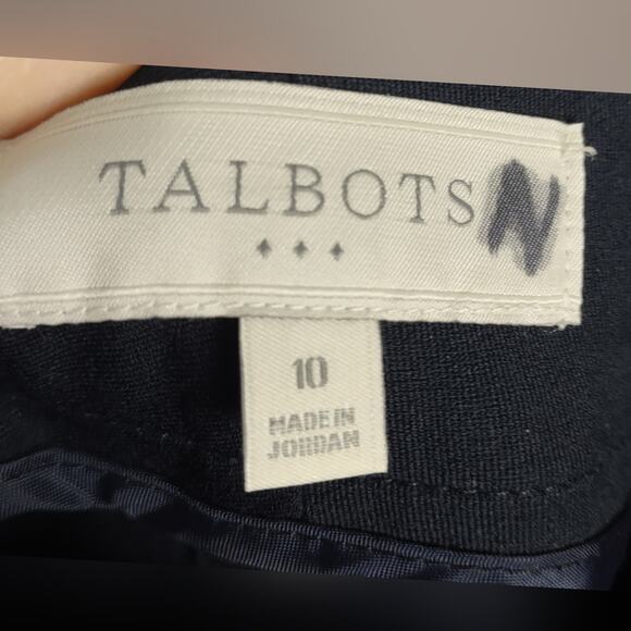 Talbots Outlet Navy Dress Cotton Blend Pants Size 10 - Picture 11 of 15